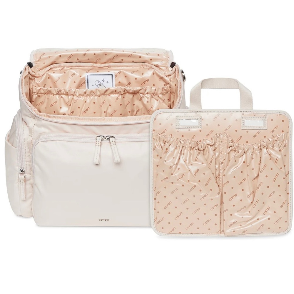 NWT Caraa Diaper Bag Cotton Large in Quartz